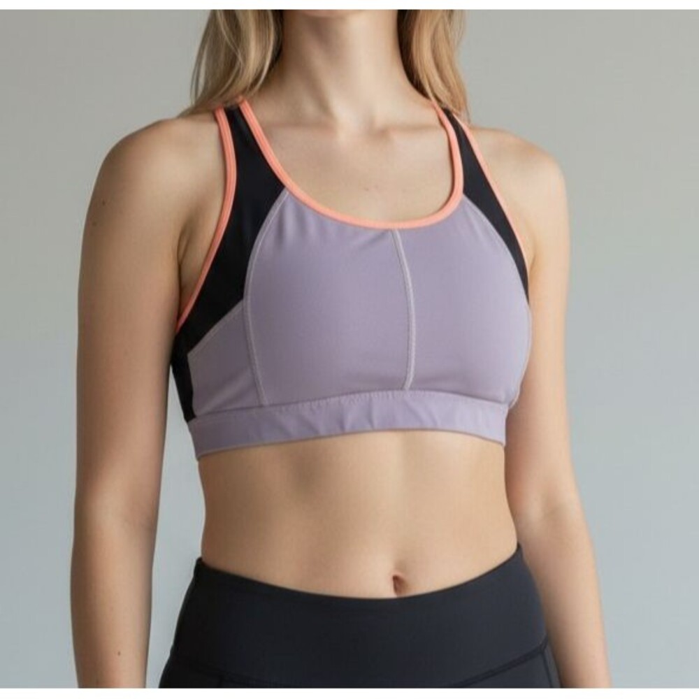Women’s Athleta Grey Orange Sports Bra Size XS
